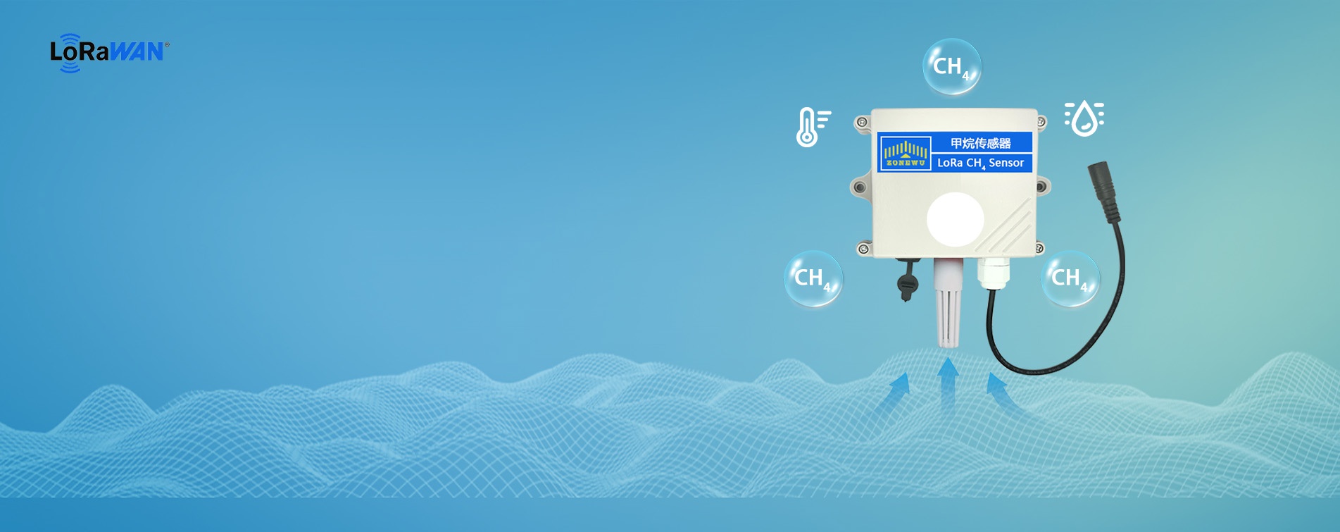 Sensor de metano LoRaWAN