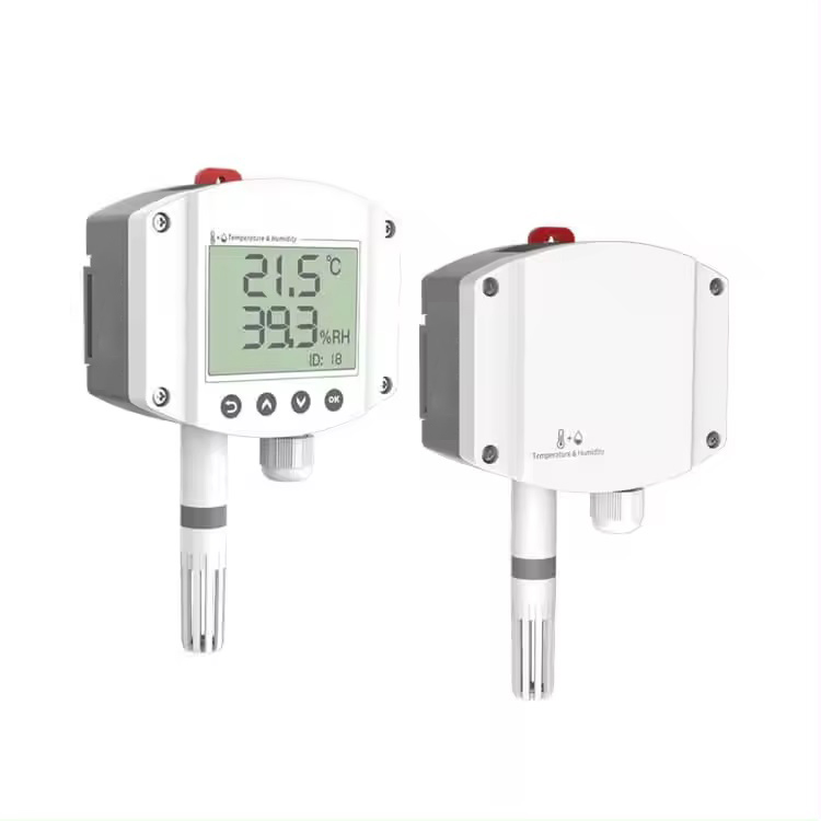 Sensor de temperatura de visualización y humedad de la pantalla LCD industrial